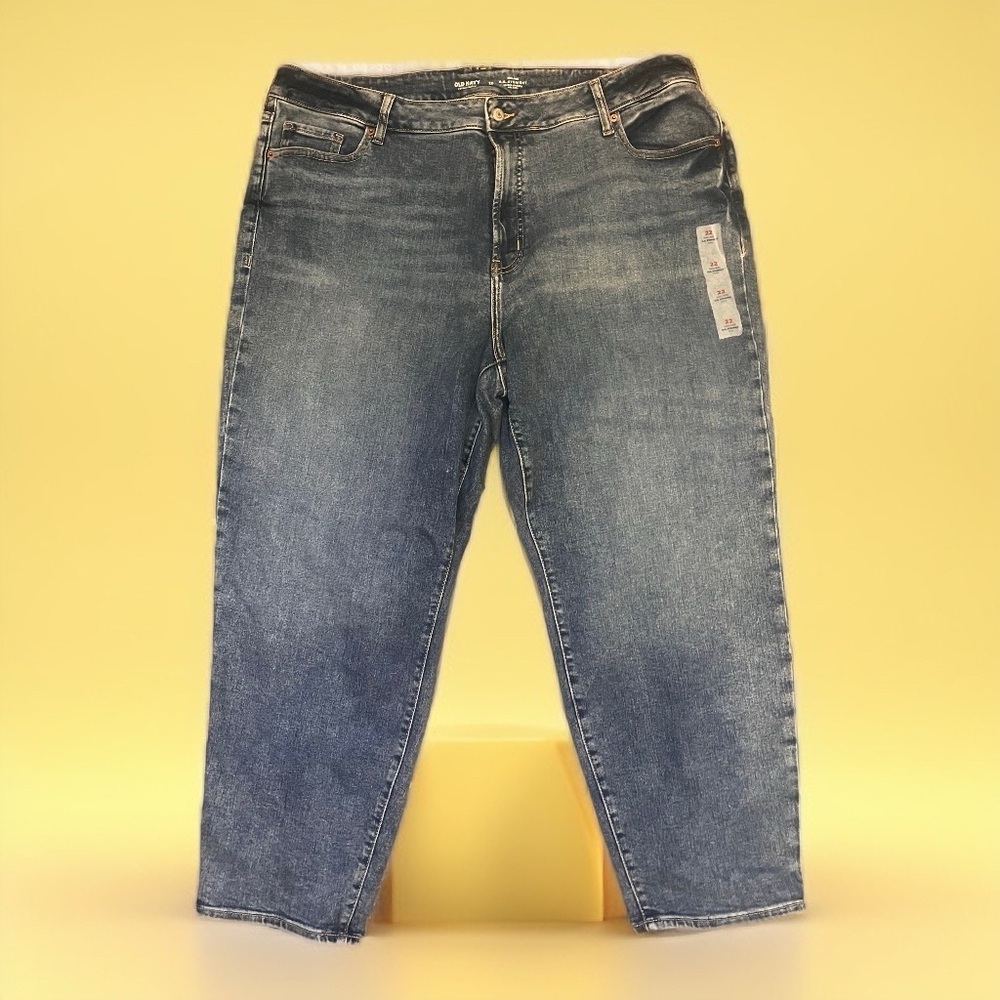 Size 22 Old Navy OG Straight High Rise Extra Stretch Ankle Jeans Plus Size NWT